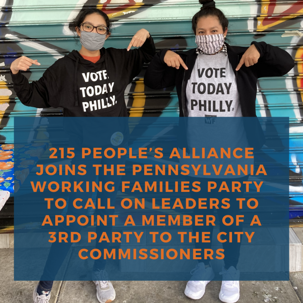 215-People’s-Alliance-the-Pennsylvania-Working-Families-Party-demand-that-Mayor-Jim-Kenney-and-the-City-Council-appoint-and-confirm-a-designated-member-from-a-third-party-rather-than-a-Republican